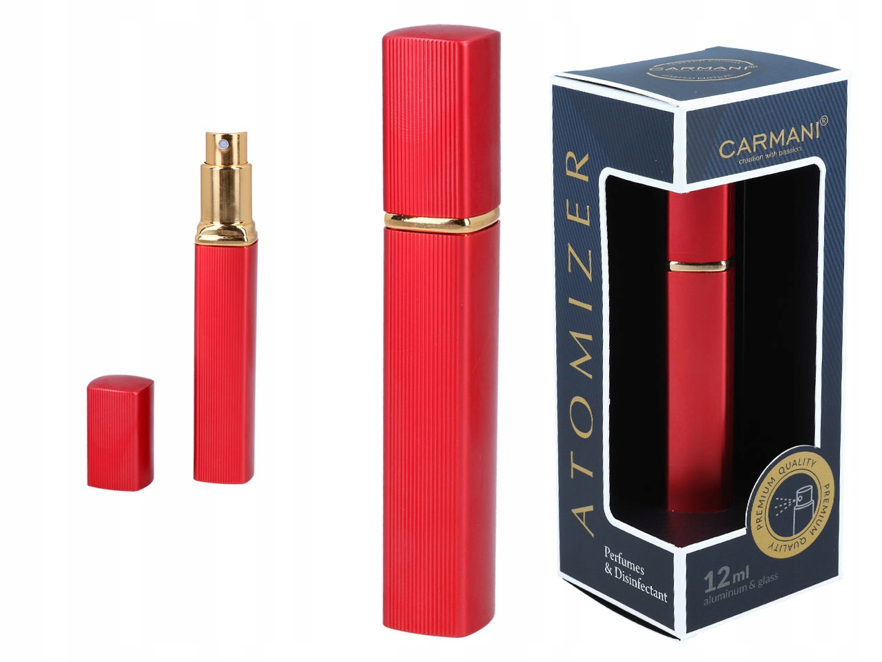 

Atomizer pojemnik karbowany na perfumy/płyn anty