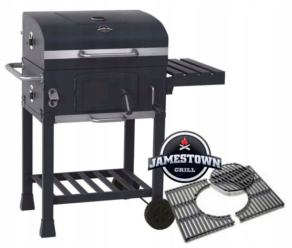 Grill Węglowy Ogrodowy Żeliwny duży Ruszt