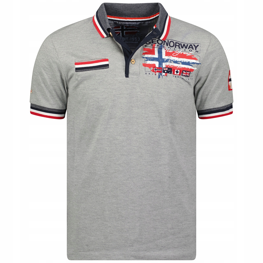 Geographical Norway polokošile pánská Krusty Men L šedá