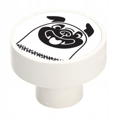 

Gałka Gamet drewniana biały mat GD08 buldog V105