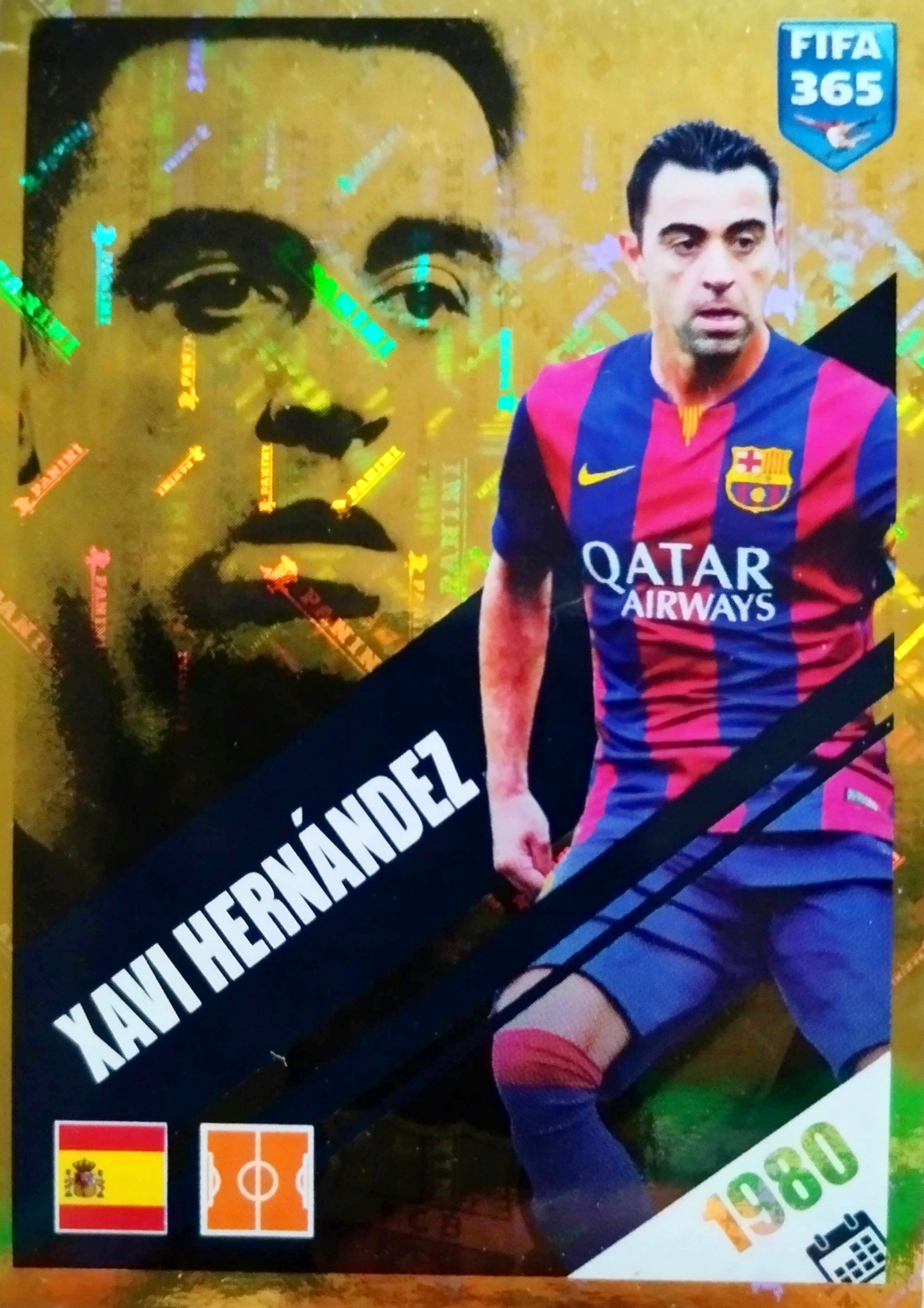 PANINI nálepky FIFA 365 2024 NÁLEPKA 435 ICONS XAVI BARCELONA