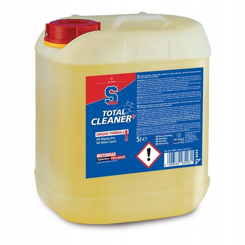 Prostriedok V Géli Na Čistenie Motocykla S100 Total Cleaner Plus 5 L