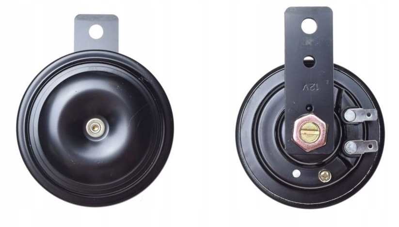 

Klakson Sygnał Dźwiękowy 12V Czarny 9cm Motocykl