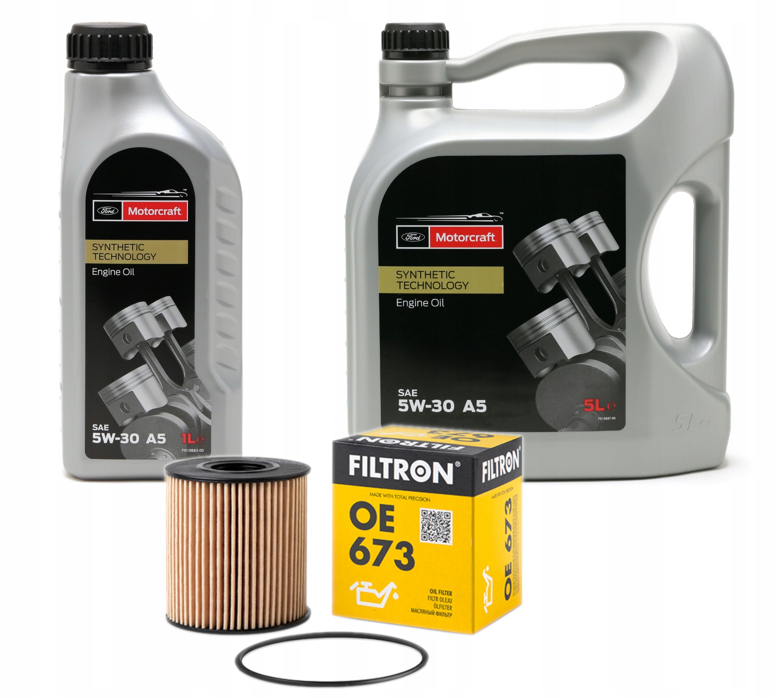 Olejový filtr OE673 Ford 2.0 TDCi Olej Ford Motorcraft 5W-30 A5 6L