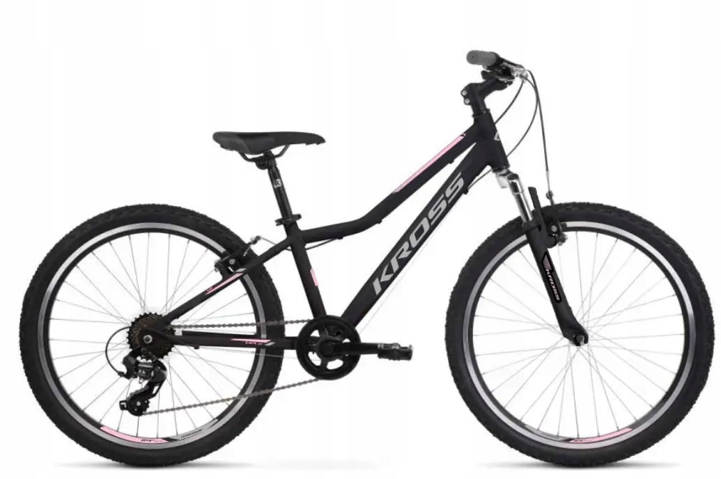 Kross Lea Jr 24" Czarno Szary Połysk 12" 2026