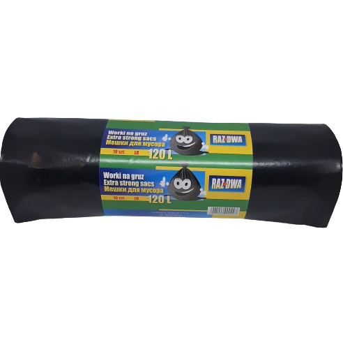 

Worki Ldpe budowlane na gruz 120 l, 10szt Mocne