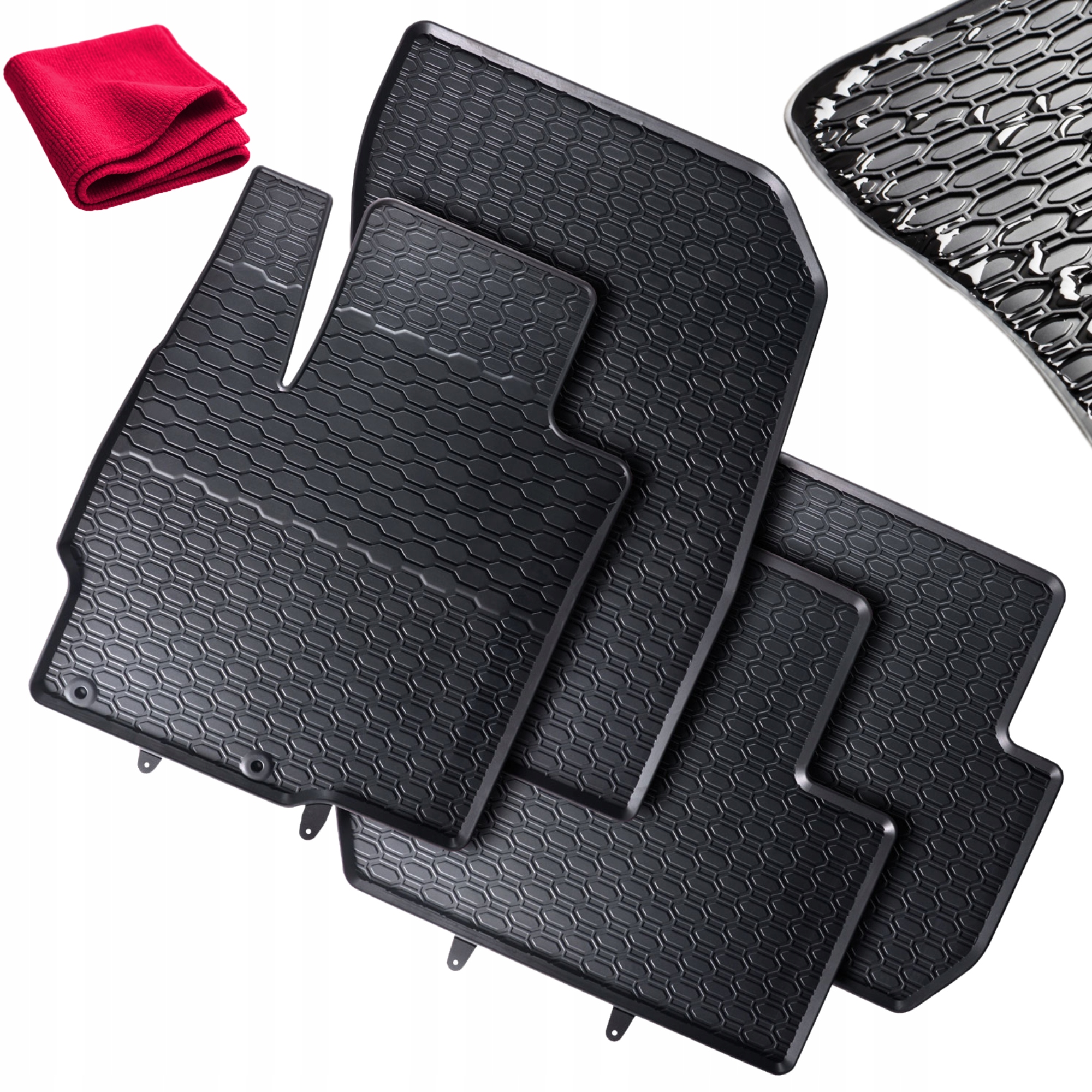 Zestaw Dywaniki Gumowe do Mitsubishi Outlander 3 III 2012 2022 Suv