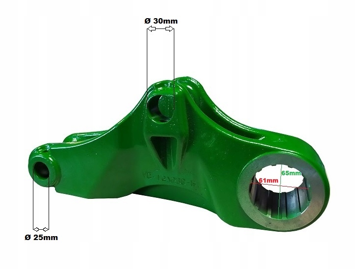 Важіль домкрата JOHN DEERE лівий 12Z CAT3 L157537
