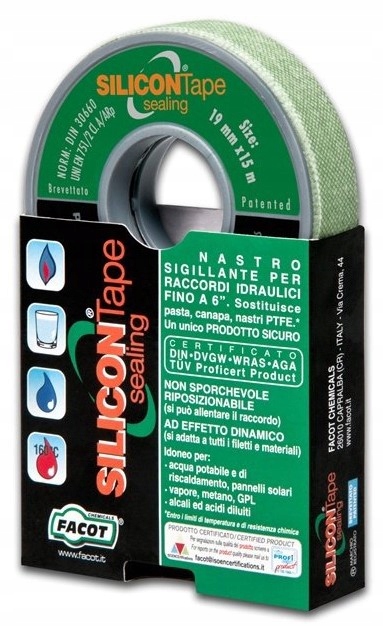 

Taśma Silikonowa Facot Do Uszczelnień Gwintów 15MB