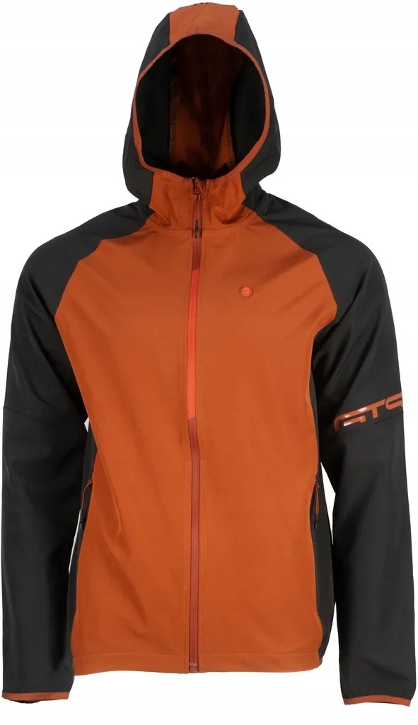 pánska ľahká outdoorová vodeodolná bunda Gts light hoodie červená veľ. M