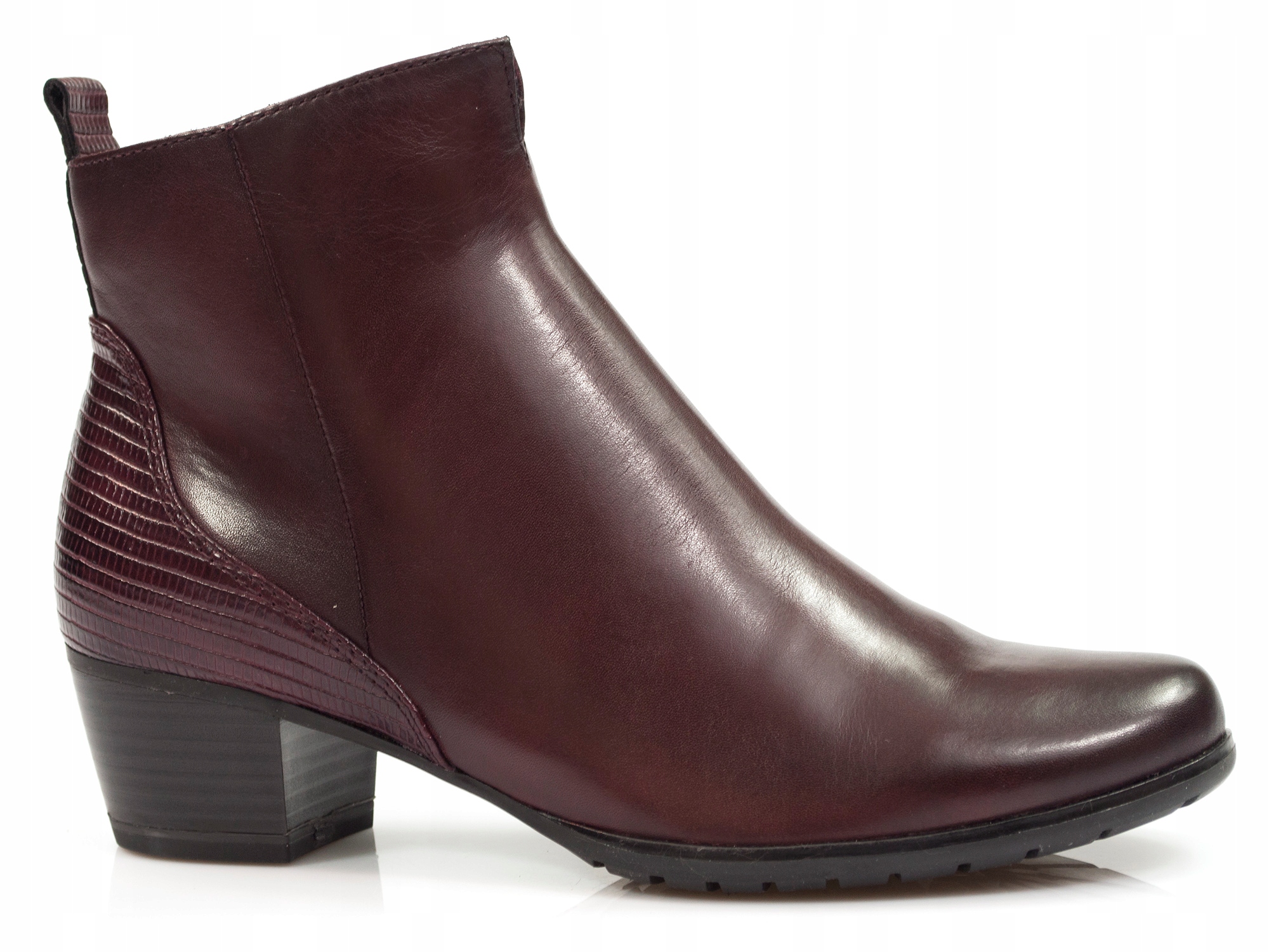 

botki Marco Tozzi skórzane damskie zimowe trzewiki