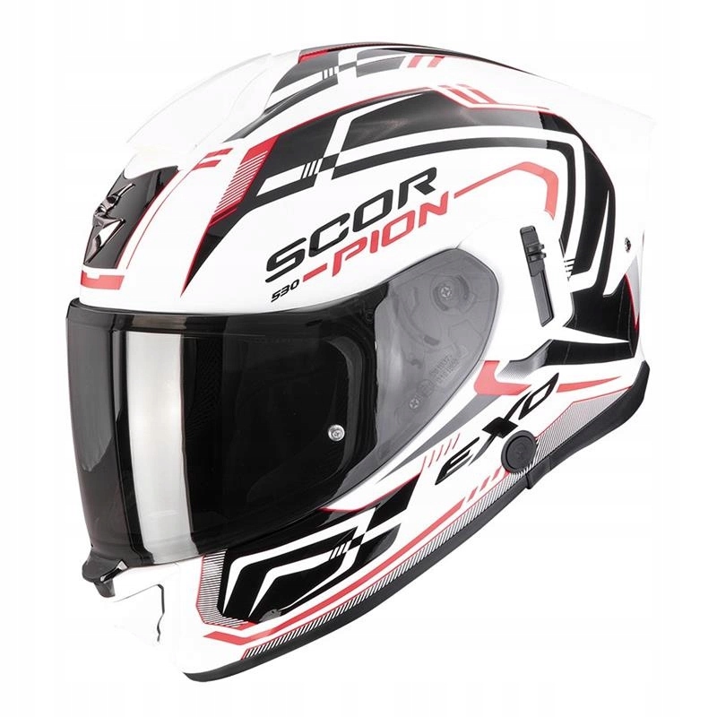 Integrálna prilba Scorpion EXO-530 Air Slope White/black/red červená Darčeky