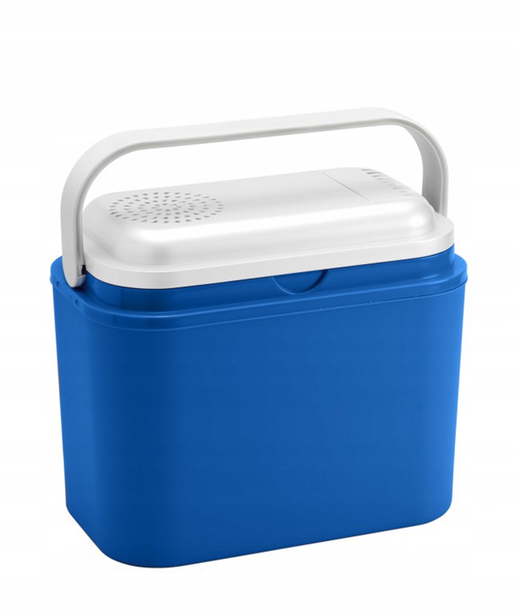 Lodówka turystyczna elektryczna 12 V Atlantic 10 L niebiesko biała