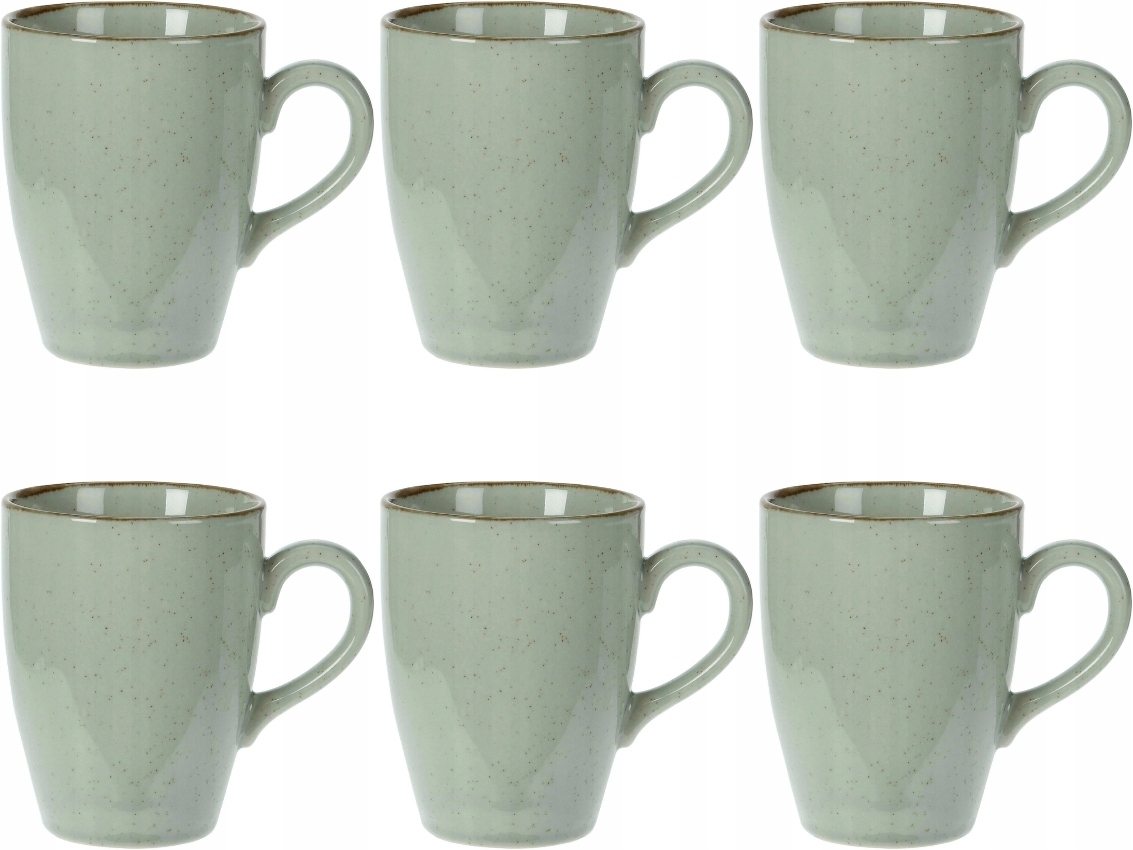 

Oliwkowy Porcelanowy kubek 350 ml 8,5x11 cm 6szt