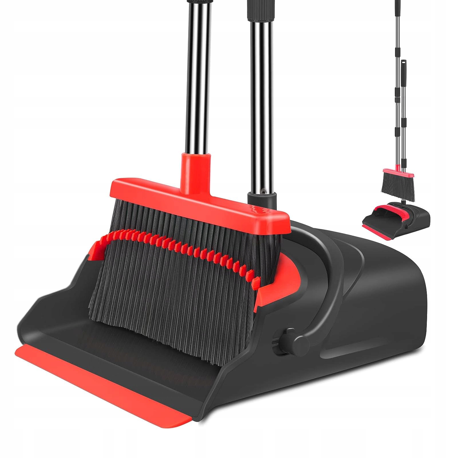 Levně Sada Na Úklid Zametání Metly Na Tyči S Lopatkou