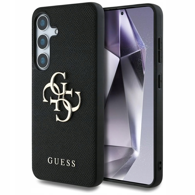 Guess Grained Big 4G Logo Small Classic Logo Pouzdro pro Samsung Galaxy S25