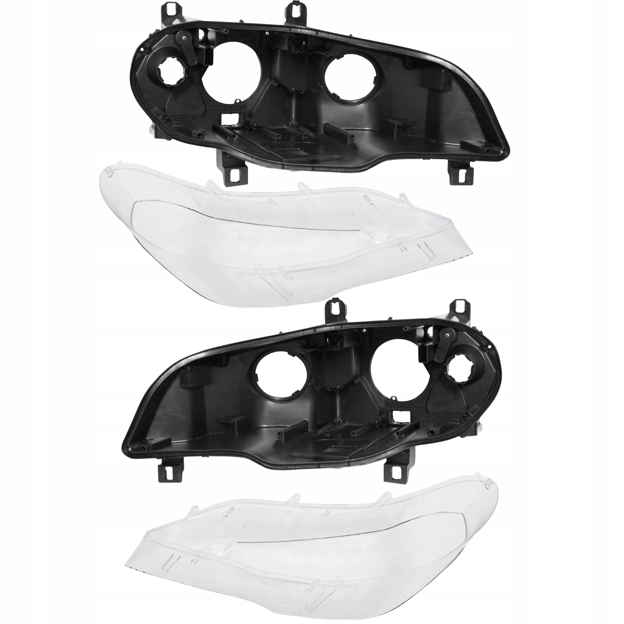 Bmw X5 2010-2013 Polift Krytky Světlometů Krytky Lamp Pravá Levá Sada