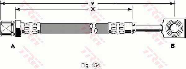 trw PHD288 тормозной шланг