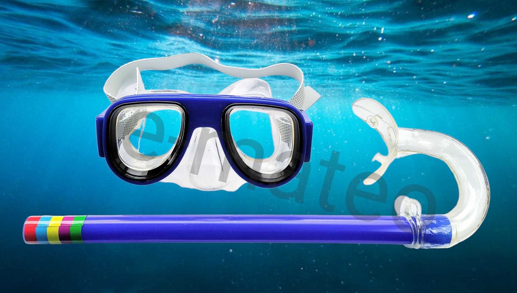 ZESTAW DO NURKOWANIA DLA DZIECI MASKA RURKA Kolor odcienie różu