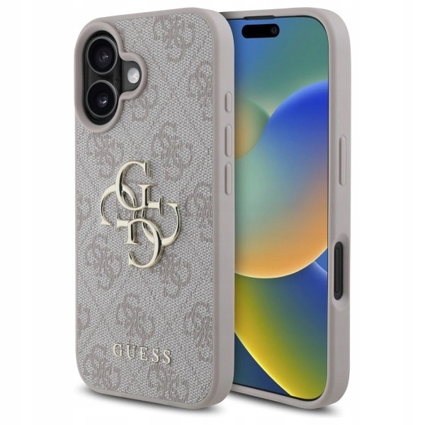 Pouzdro Guess 4G Big Logo pro iPhone 16 růžové
