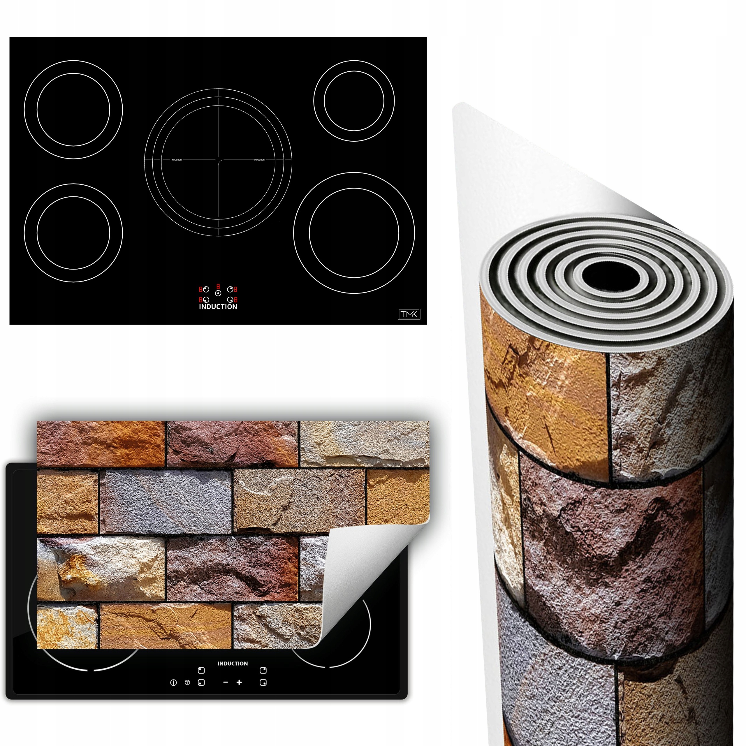 Vinylová Podložka Ochrana Kuchyňské Desky 90x52 cihla