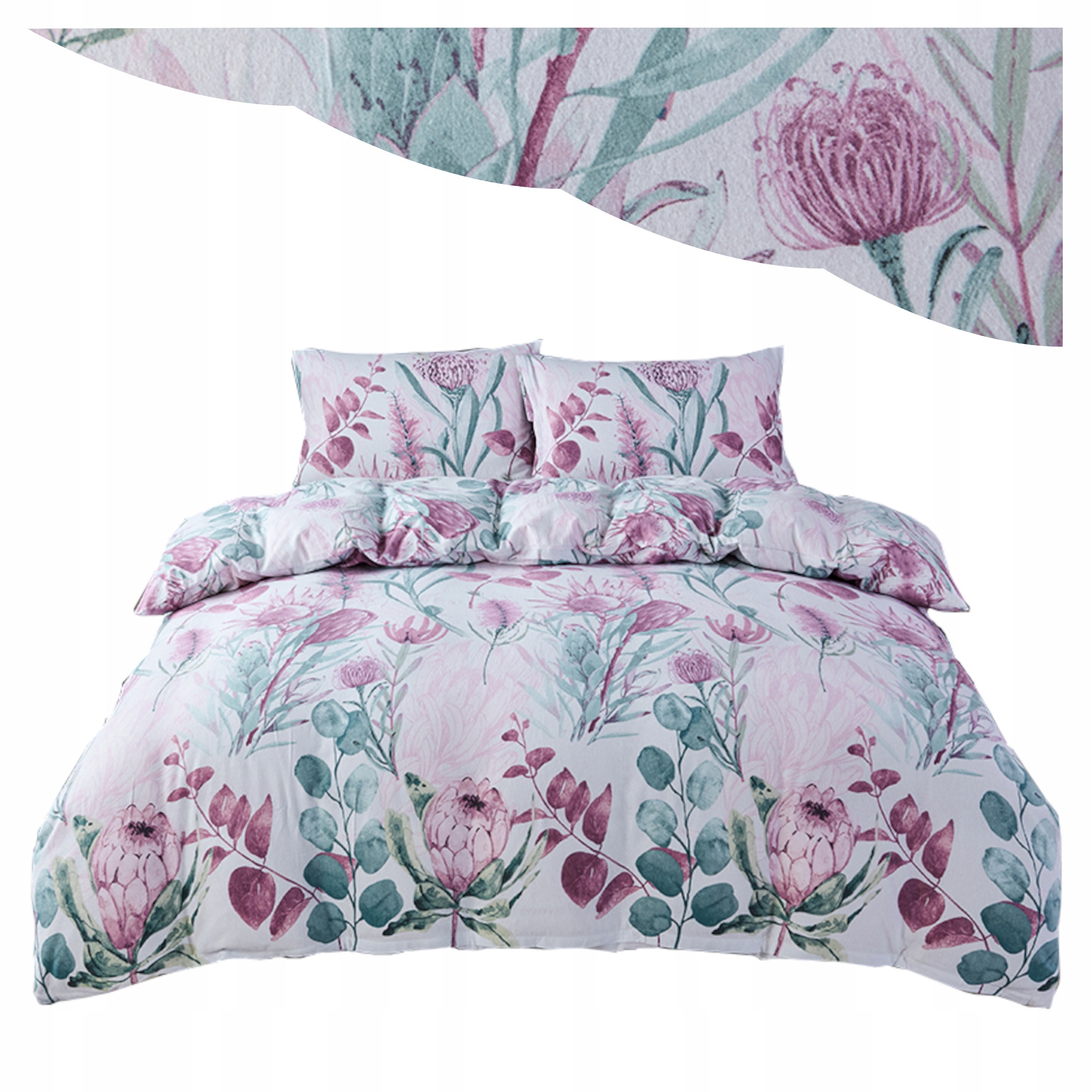 Pościel Flanelowa 160x200 Komplet Pościeli 100% Bawełna Gruba i Ciepła