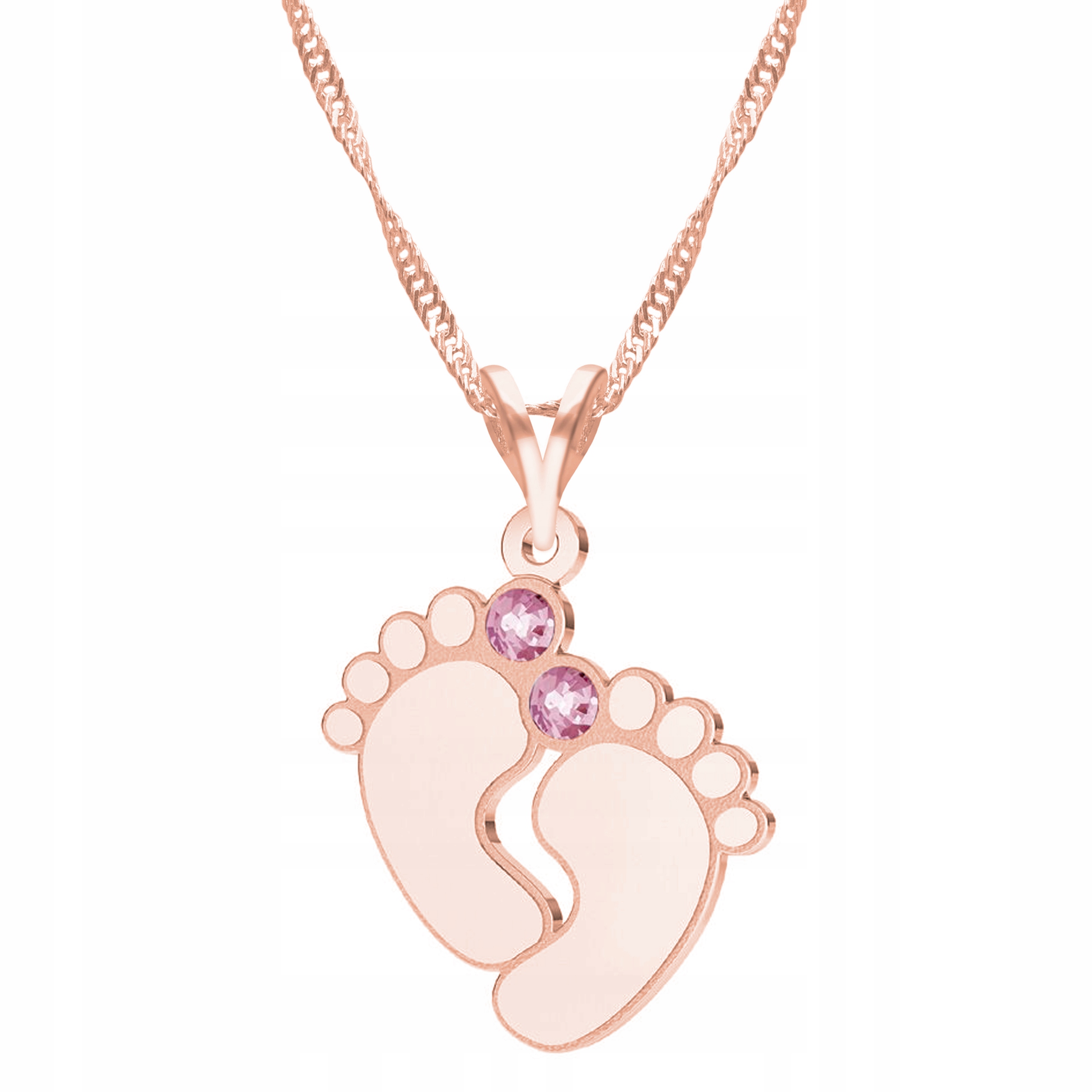 Řetízek zlatý náhrdelník 925 Dětské nožičky