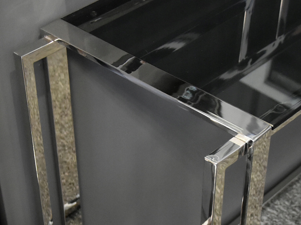 Stalowa elegancka konsola 120x40x80 cm GG1063 Głębokość mebla 40 cm