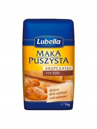 9X Lubella Krupčatová mouka nadýchaná typ 500 1 kg