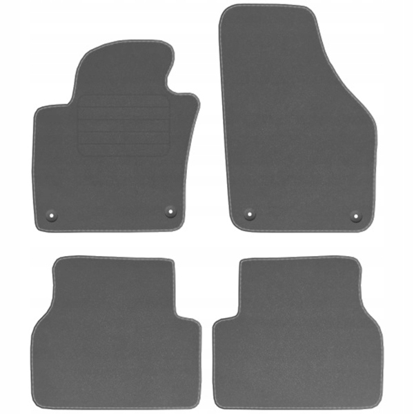 Vw Tiguan I 07-16 Velurové koberce Comfort Šedé