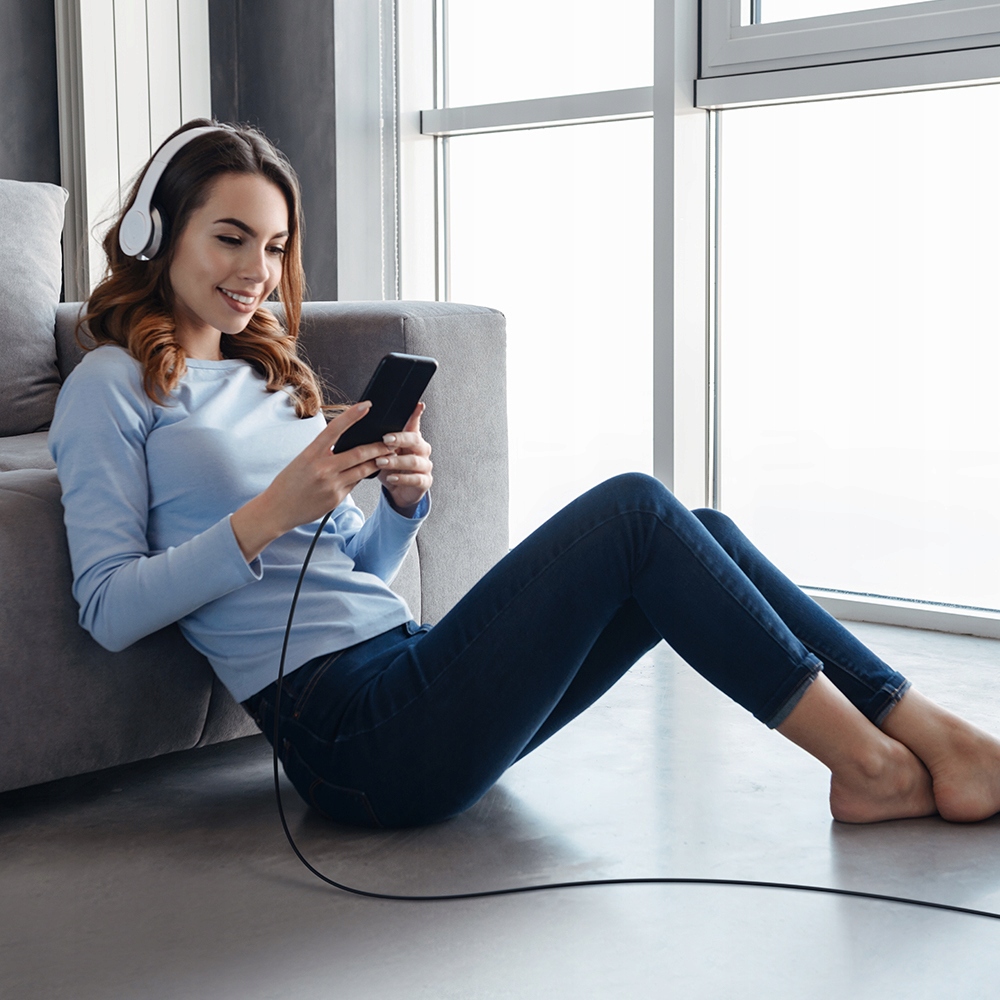 MCDODO KABEL USB-C SZYBKIE ŁADOWANIE DO SAMSUNG XIAOMI USB TYP C 6A 100W 2M Kolor czarny