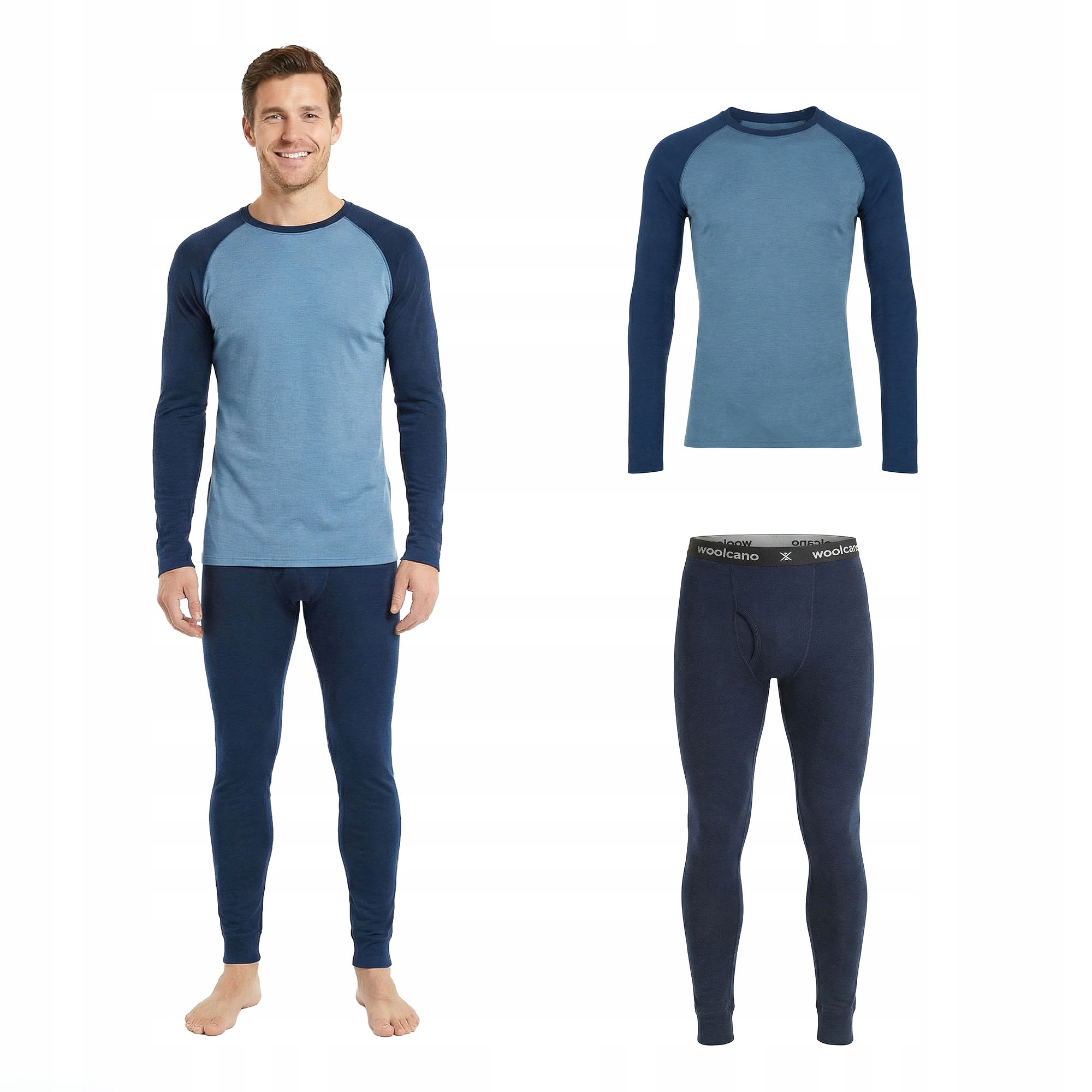 Komplet bielizny termoaktywnej męskiej Merino Woolcano termoaktywna XL