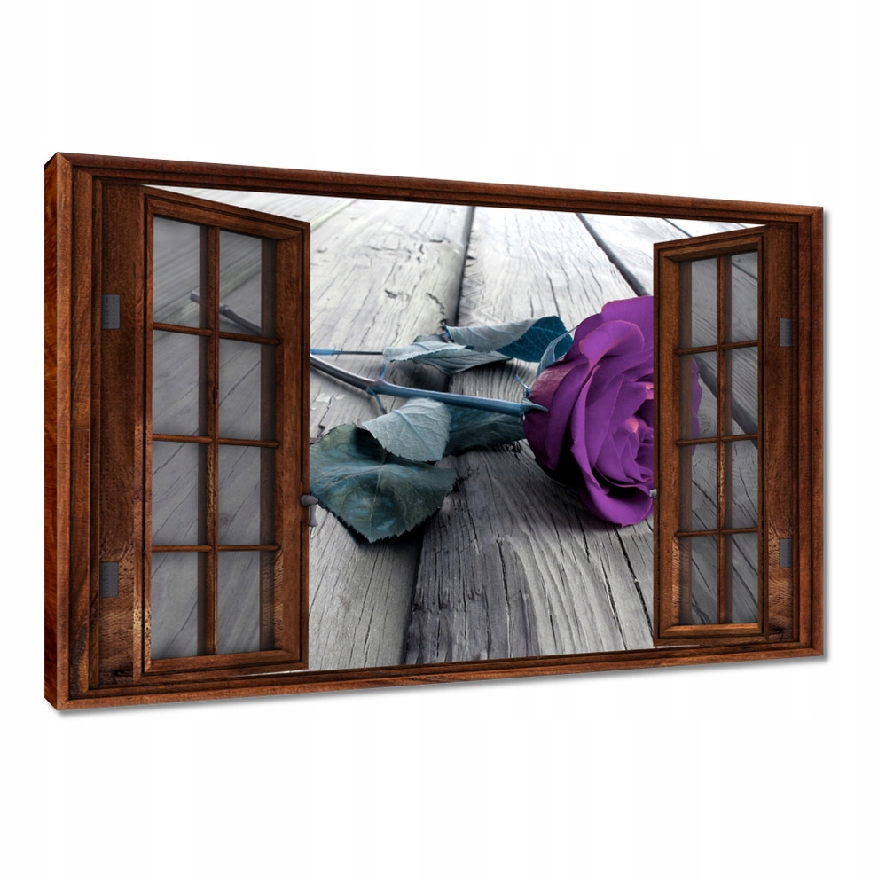 

Obrazy 60x40 Fioletowa róża Podłoga