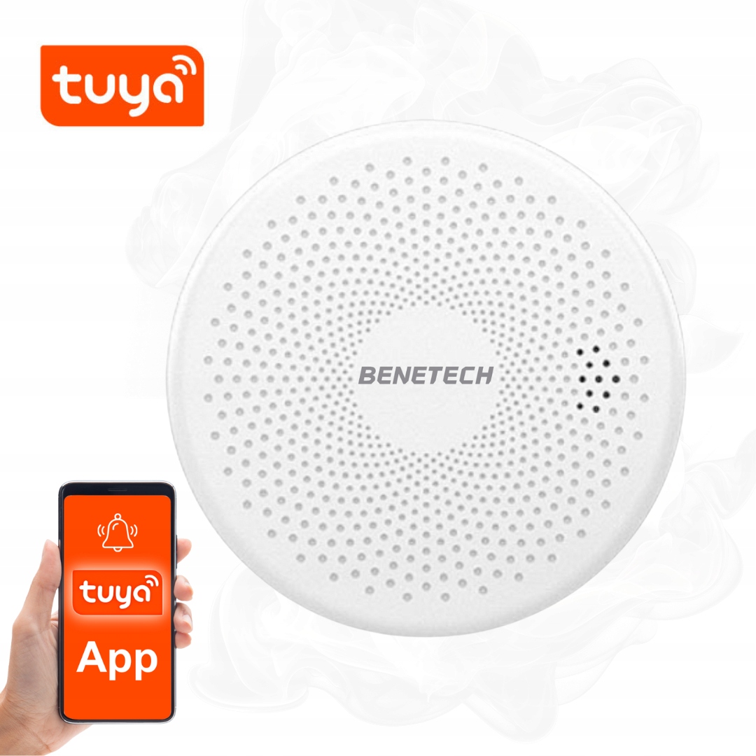 Detektor Oxidu Uhelnatého Detektor Kouře 2v1 Smart Čtení Oxidu Uhelnatého Wifi Tuya Benetech