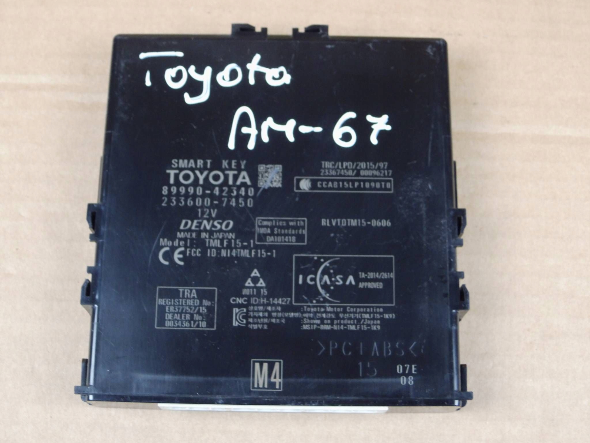 Toyota RAV4 V module smart key control unit 8999042340