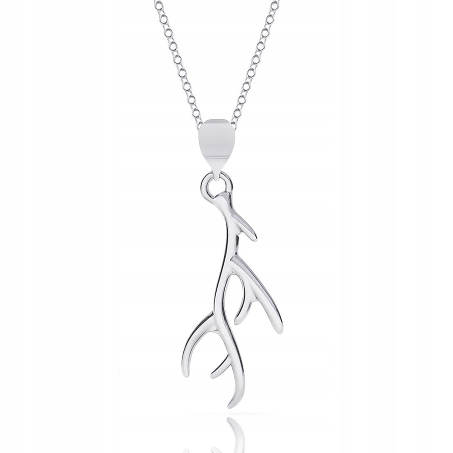 Paroží Jelen Rohy Stříbrný náhrdelník rolo stříbro 925