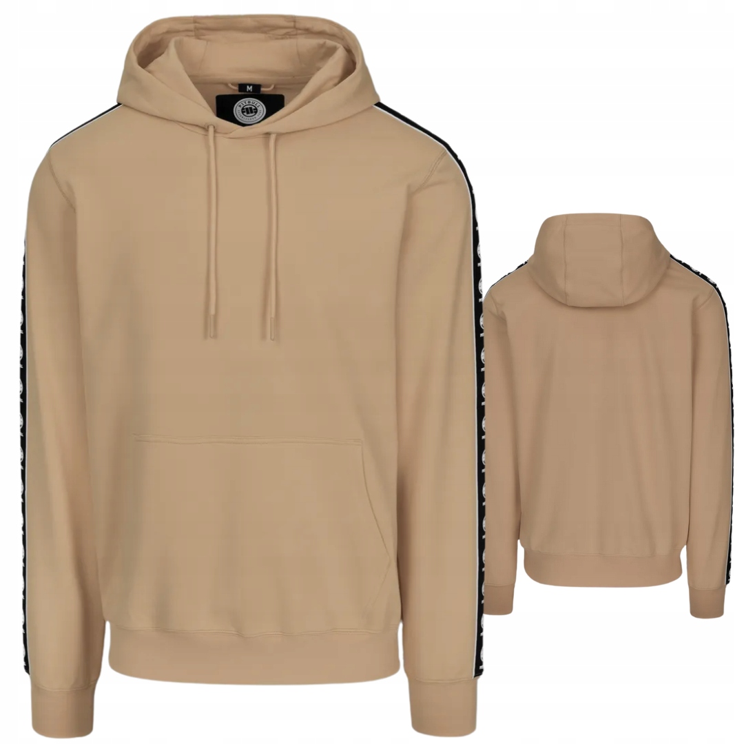 Pitbull West Coast Pánská Mikina S Kapucí Tape Nugget Světle Písková S