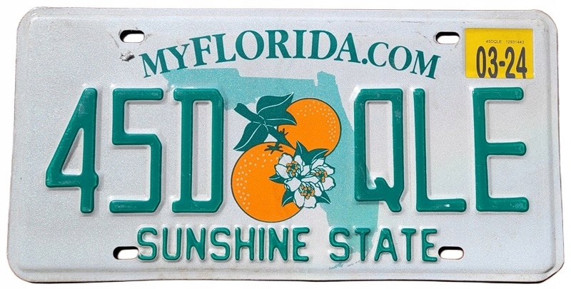 Florida - tablica z USA dla kolekcjonera