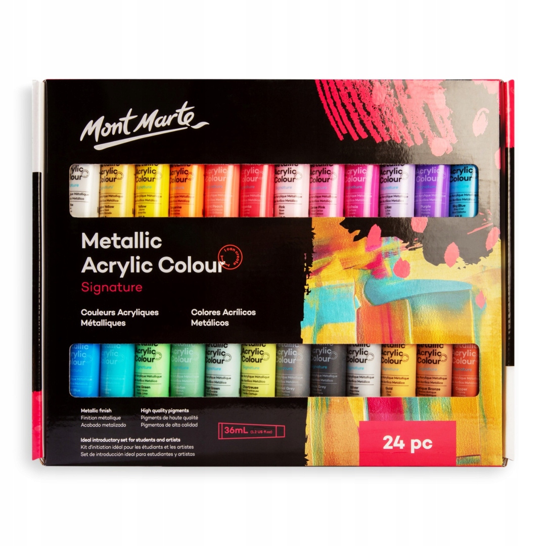 Sada akrylů Metalic Mont Marte 24x36ML