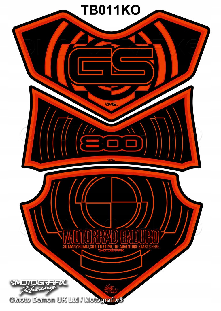 TANKPAD MOTOGRAFIX BMW F800GS 2008-2012