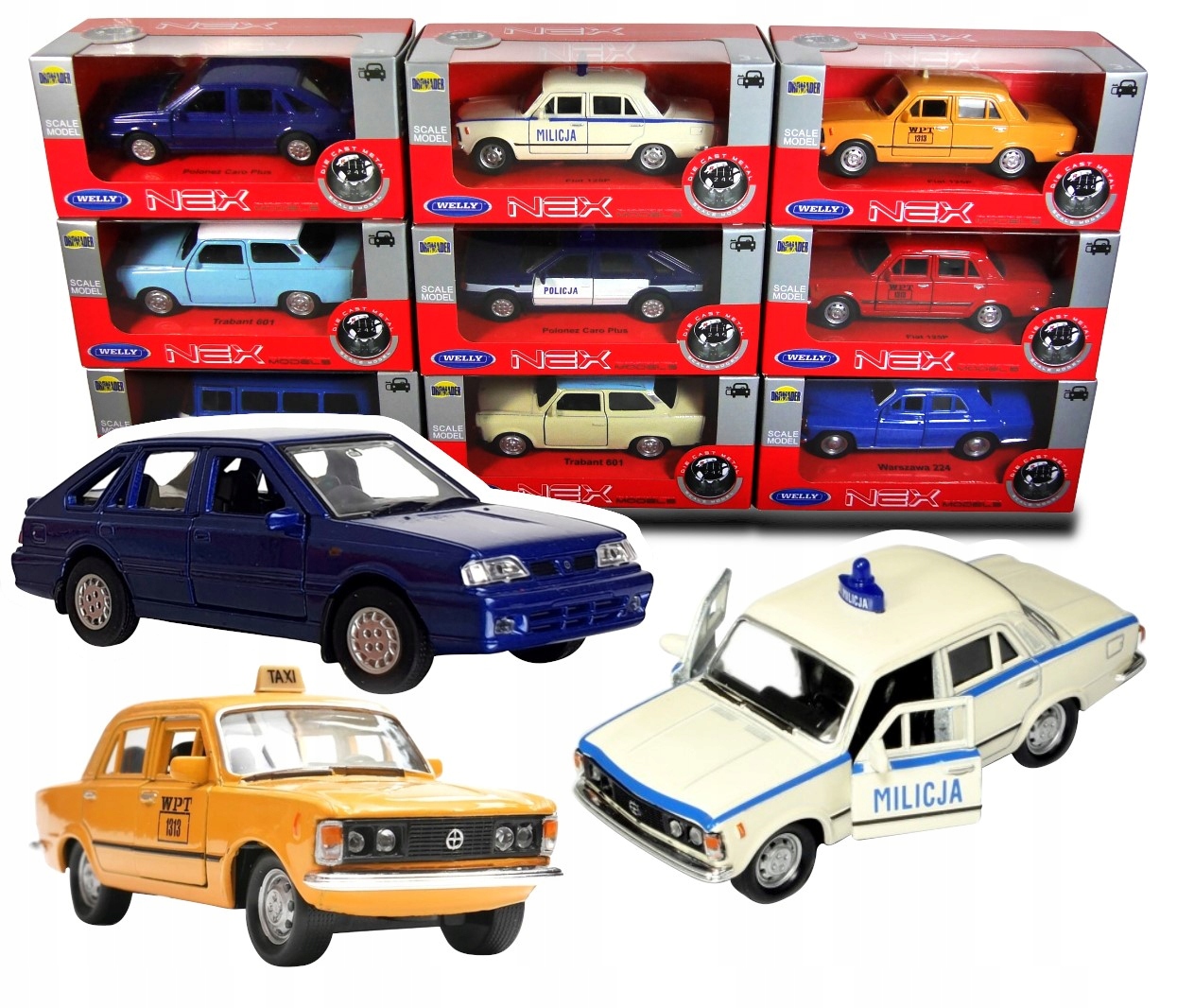 

Modele Aut Auto Autko fiat Welly Kolekcja Auta Prl