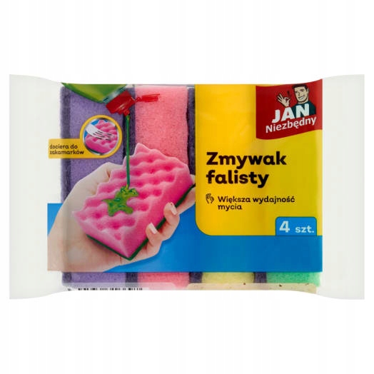 Levně 9 x Jan Niezbędny Vlnitá myčka 4 ks