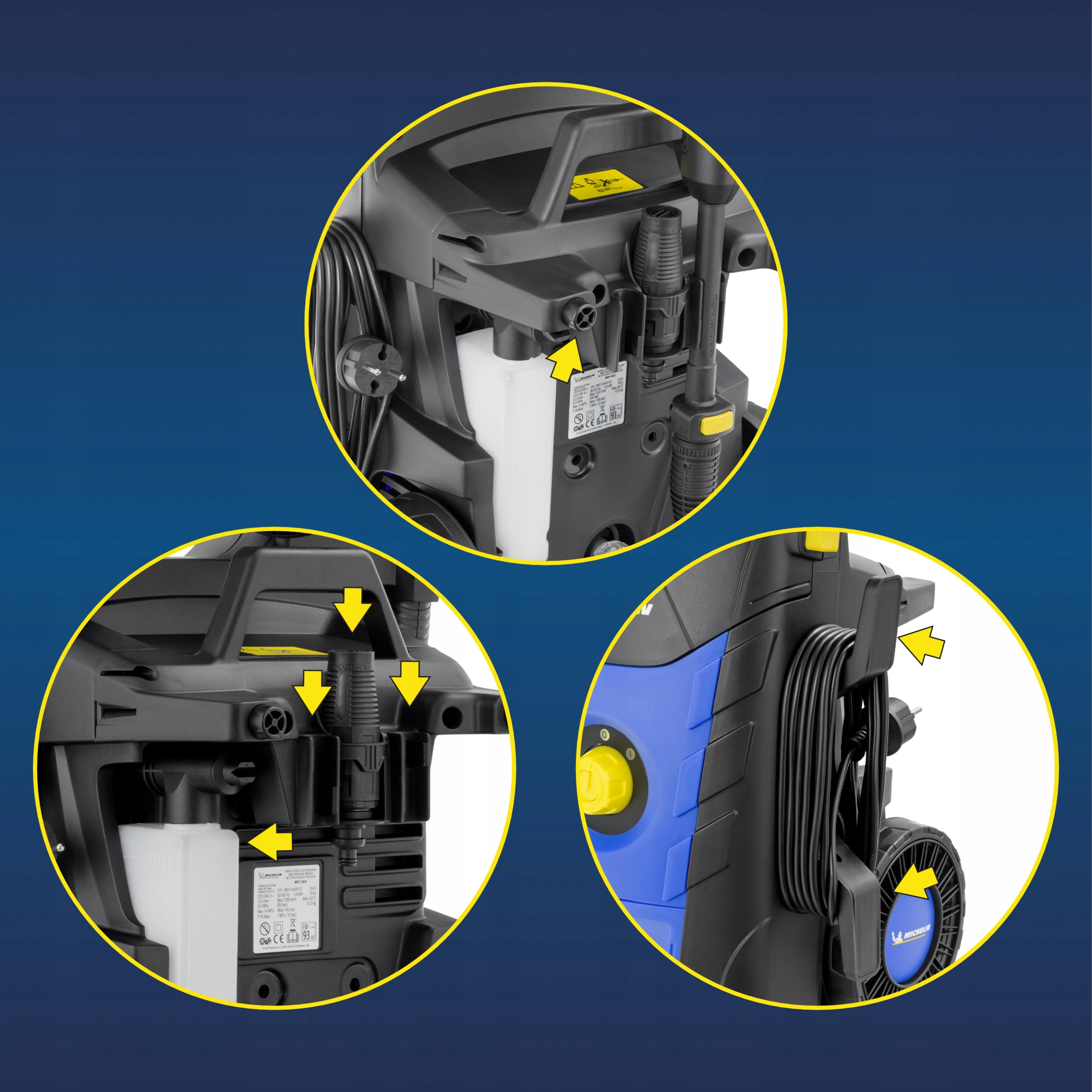 Myjka ciśnieniowa samozasysająca MICHELIN 210ewBAR Kod producenta MPX 130B