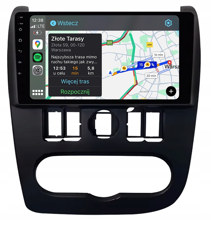 Dacia Duster Rádio Navigace Android Auto Carplay Mapy 8GB/128GB Dsp