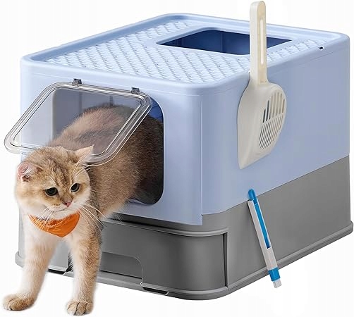 Levně krytá kočičí toaleta Feandrea 55 cm x 43 cm x 38 cm Feandrea PPT001Q01