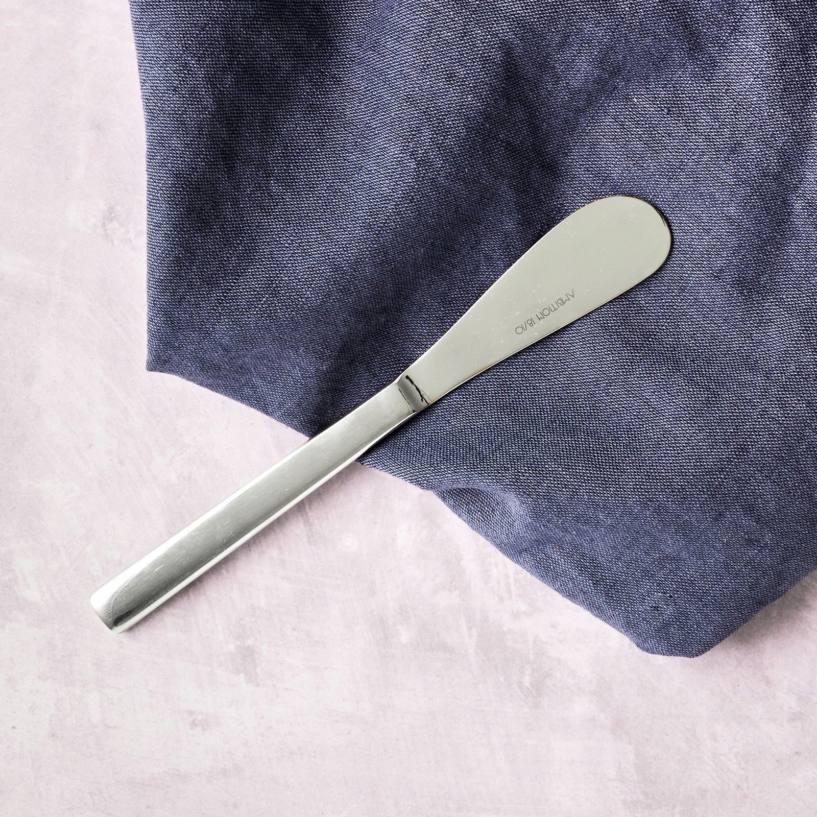 NÓŻ DO MASŁA MAŁY NOŻYK 18,8cm AMBITION PRATO SREBNY Linia Prato