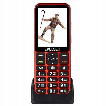 Evolveo EasyPhone Lt, mobilní telefon pro seniory s nabíjecím stojánkem (če