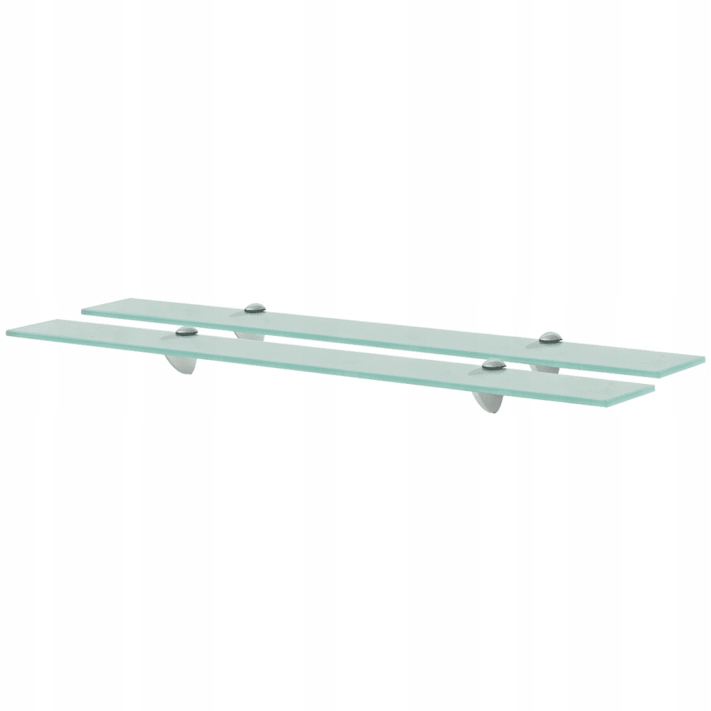 Skleněná nástěnná police 80x10 cm bezbarvá