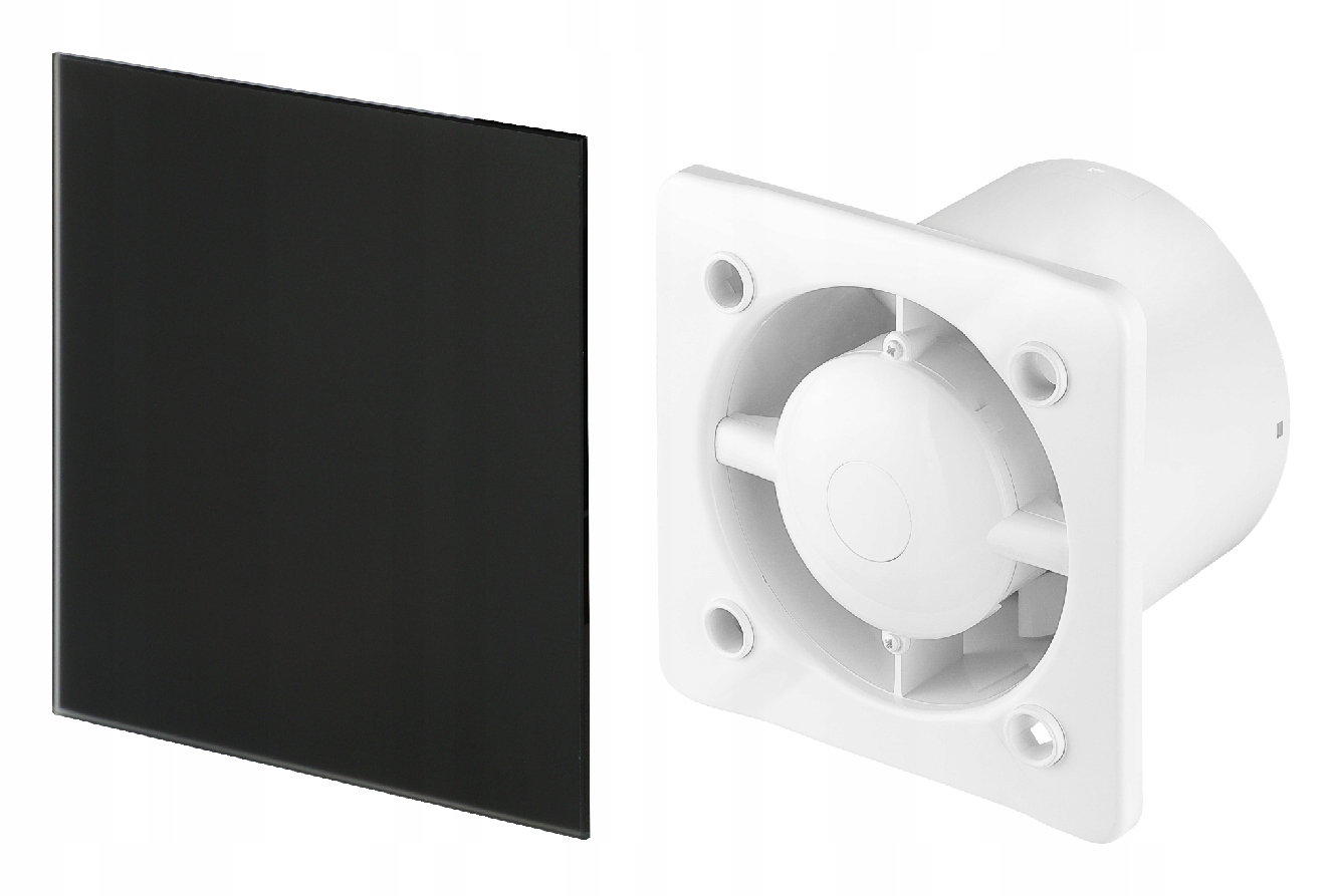

Wentylator łazienkowy 125 mm Mat szklany Higrostat