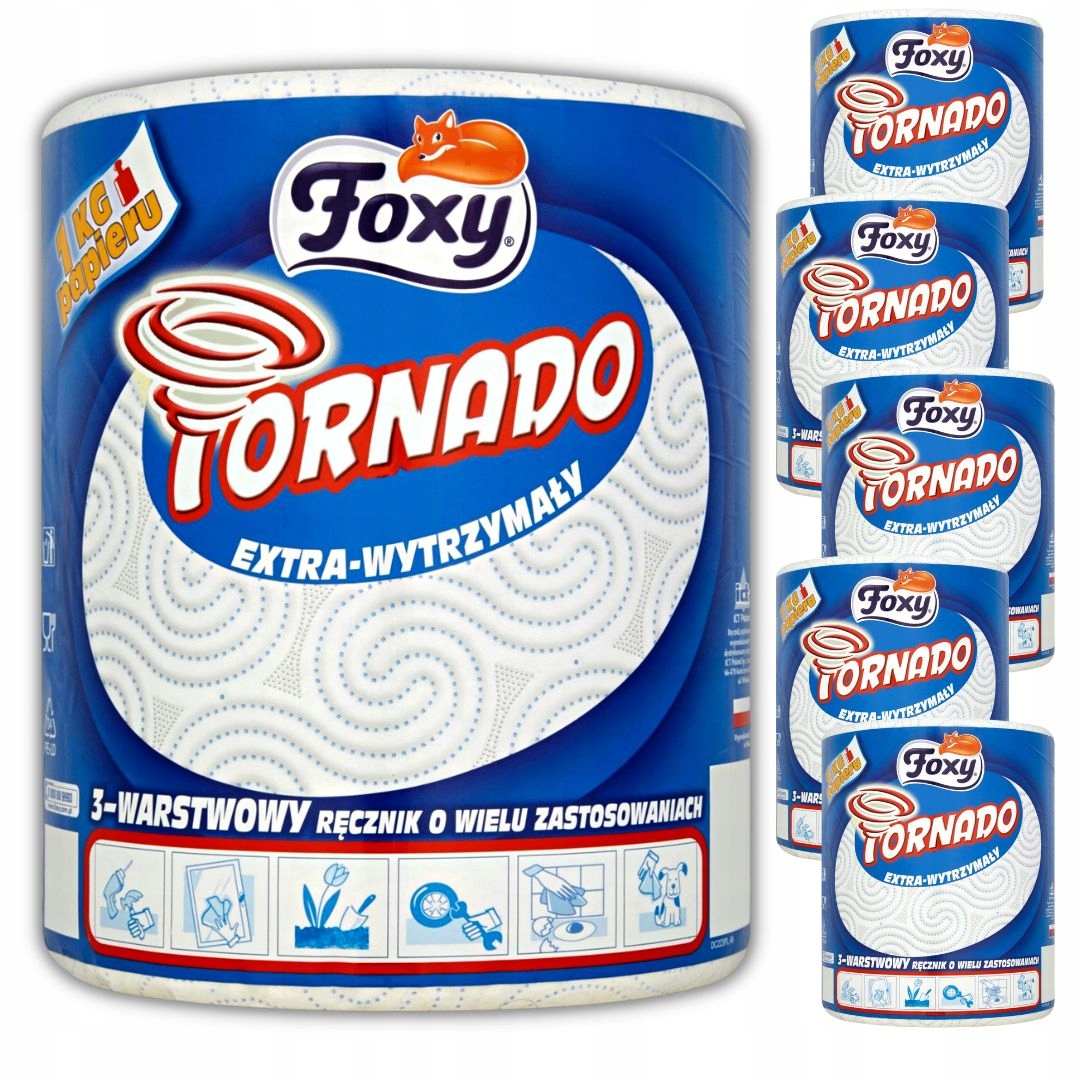 

Foxy Tornado ręcznik 3WARSTW kuchenny papierowy x6